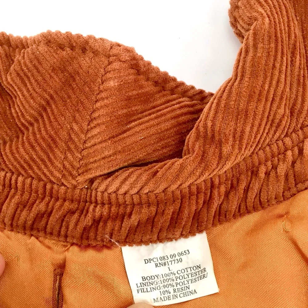 Woolrich Corduroy Dog Sweater Jacket Vest Size Large